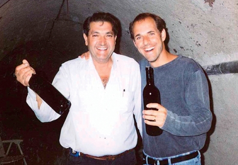 Michael Paterniti (right) with Ambrosio Molinos, the creator of The Cheese.